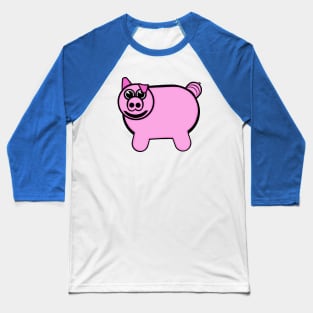 Stuffed Pig Baseball T-Shirt